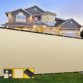 Customized 4' x 230' Beige Fence Privacy Screen,with Bindings & Grommets,Heavy Duty for Gardens Backyard Patio Tennis Court Pool Construction Project Outdoor Events,We Make Custom Sizes