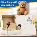 Famagic 50 Pack 4x4x2 Small Shipping Boxes - White Corrugated Cardboard Mailer Boxes for Small Business, Mailing Boxes for Packaging, Bulk
