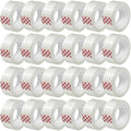 24 Rolls Transparent Tape Refills, Clear Tape, 3/4 x 800 Inches, Glossy Gift Wrapping Tapes for Dispenser, Office, School, Home