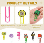 30 PCS Jesus Paper Clips Metal Paperclip Large Size Paper Clip Cute Bookmark Colorful Office Supplies Bookmark Clamp Desk Accessories Stationery for School Gifts for Christian