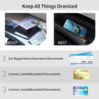 Car Registration and Insurance Holder, Leather Car Glove Box Organizer, Cool Car Accessories for ID, Driver's License Cards & Essential Document, Business Cards, Men&Women,Ocean Sea Turtle Fish