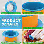 24 Pcs Shrink Wrap Handle Stretch Wrap Dispenser, Plastic Pallet Handles Protective Manual Film Puller for Moving Stretch Wrap Roll Pallet Packing Shipping Fit 3 Inch Film Core