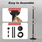 BATTIFE Plastic Stanchion Posts with Black Velvet Ropes and Weighted Rubber-Plastic Base, Crowd Control and Queue Management Barrier Poles for Party, Event, Red Carpet (2 Pack)