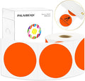 3X3 Inch Round Thermal Labels Circle Color Coding Labels Printable Waterproof 500PCS Round Stickers Adhesive Writable for Office, Garage, DIY Sticker, Barcodes, Name Tag, Fluorescent Orange