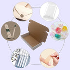 12x6x2 inches Shipping Boxes Set of 25, White Cardboard Box Kraft Corrugated Mailer Box，Boxes for Shipping E-commerce Packaging, Holidays Gift and Small Business Giving Literature Mailing