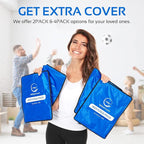 Reusable Ice Packs for Injuries Reusable | 11" x 14.5" - 2 Pack XL | Hot & Cold Pack | Large Ice Pack for Back Pain Relief, Flexible When Frozen | Cold Compress for Back, Knee, and Shoulder Injuries
