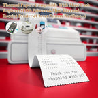 2 1/4"x50' Thermal Paper, FungLam Receipt Paper, POS Cash Register Papers, 2 1/4"x50' Thermal Paper for POS Cash Receipt Printers for Credit Card Terminal, Clover/Square/Verifone Printers, 50 Rolls.