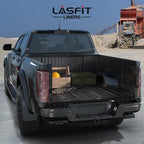 LASFIT 5.0ft Bed Mat for Ford Ranger 2023 2022 2021 2020 2019 Truck Bed TPE All Weather Protector Easy Clean Durable Bed Liner - Not Fit for Drop in Bedlienr