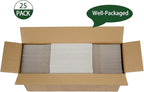 7x5x4 Inches Shipping Boxes Set of 25, White Corrugated Cardboard Box Literature Mailer for Packing Small Business