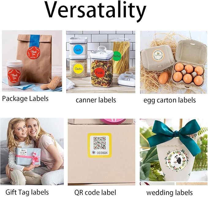 Custom Stickers for Business Logo Personalized Label Stickers Customized 100,200pcs, 1",1.5",2", 3", 4"