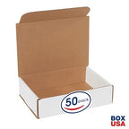 Box USA BM862 8"L x 6"W x 2"H, White (Pack of 50)