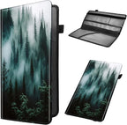 Car Registration and Insurance Holder, Leather Car Glove Box Organizer, Cool Car Accessories for ID, Driver's License Cards & Essential Document,business cards,Men&WomenNature Mountain Forest