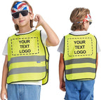 A-SAFETY Kids High Vis Reflective construction Safety vest customized LOGO