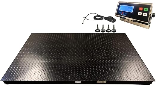 SellEton SL-5' x 4' (60" x 48") Floor Scale/Pallet Scale with Metal Indicator | 5000 lbs x 1 lb