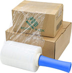 BOMEI PACK Plastics Industrial Mini Stretch Wrap Film Replacement 5" x 1000ft Roll, 80 Gauge for Moving, Packing Wrap Industrial Strength- Self Adhering Packaging Heavy Duty, 2 Pack