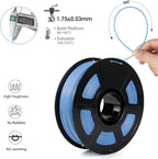 iSANMATE ASA Filament 1.75mm Marina Blue 1KG, UV & Weather Resistant 3D Printer Filament Perfect for Outdoor Functional Parts, Dimensional Accuracy +/- 0.02mm, 1kg Spool (2.2lbs)