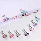 Ufmarine 60 Pcs Small Binder Clips3/4 Inch, Flower Cute Binder Clips for Office, Standard Size