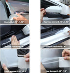 MYFAMIREA Car Door Edge Guards Car Door Side Protector Strip Anti-Collision Transparent Tape for Most Vehicle, Invisible Transparent Bumper, Scratch-Resistant Body,Protect Seat Body (33Ft x 0.8In)