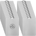 ZCZN Metal Clipboard, 24 Pack Heavy Duty Aluminum Clipboards 12 x 9 Inches, A4 Letter Sizer Document Holder with High Capacity Clip, Suitable for School, Office, Jobsite or Medical Staff, Silver