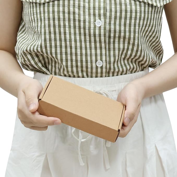 PHAREGE 6x4x1 inch Shipping Boxes Bulk 50 Pack Brown, Tab Lock Tuck Top Mailer Boxes for Packaging Small Business, Small Cardboard Gift Boxes for Wrapping Mailing Present