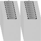 Epakh 24 Pieces Clipboard Bulks Metal Clipboard Aluminum Office Low Profile Clip Standard A4 Letter Size Metal Clip Board, Size 12.5 x 9 Inch