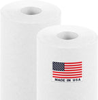 18" x 1200" (100 ft) White Kraft Paper Roll (Value Pack of 2), 45 lbs Thickness, Made in USA Colored Kraft Paper for School, Bulletin Board - Odorless, Non-Toxic, Safe for Kids