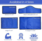 rester's choice Ice Pack for Injuries Reusable, Soft Gel Flexible - (Large: 11"x14.5") for Hip, Shoulder, Knee, Back - Comfy Cold Pack Compress for Swelling, Bruises, Surgery (Mint-Green, 1 Pack)