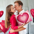 Metronic Poly Mailers 14.5x19 Inch 50pc Pink Love Heart, Waterproof Self-Seal Large Shipping Bags for Clothes, Cute Shipping Envelopes Mailers Poly Bags for Valentine's Day Packaging Mailing Gifts