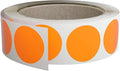 Royal Green Fluorescent Label Rolls 25mm Neon Orange Stickers Dots 1 Inch - 600 Pack