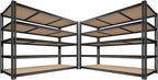 3500LBS Garage Shelving 60" W Metal Shelving 72" H Storage Shelves Heavy Duty 5 Tier Adjustable Shelving Unit for Storage Rack Pantry Shelf Commercial,60" W x 24" D x 72" H,2PC