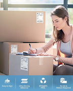 4x6 Thermal Shipping Label Mailing Stickers Paper for Thermal Label Printer USPS UPS Address Fanfold Big Packing White Color 500 Labels/Stack,1 Stack