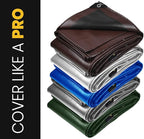 PROTARP Extra Heavy Duty 16 Mil Tarp Cover, Waterproof, UV Resistant, Rip and Tear Proof, Poly Tarpaulin with Reinforced Edges for Roof, Camping, Patio, Pool, Boat. (White 18′ X 24′)