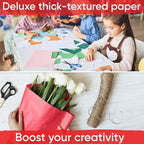 36" x 1200" (100 ft) Red Kraft Paper Roll (Value Pack of 2), 45 lbs Thickness, Made in USA Colored Kraft Paper for School, Bulletin Board - Odorless, Non-Toxic, Safe for Kids