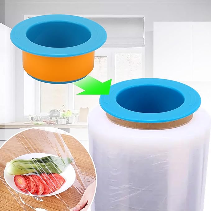 24 Pcs Shrink Wrap Handle Stretch Wrap Dispenser, Plastic Pallet Handles Protective Manual Film Puller for Moving Stretch Wrap Roll Pallet Packing Shipping Fit 3 Inch Film Core