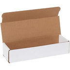 Box USA BM1032 10"L x 3"W x 2"H, White (Pack of 50)