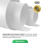White Paper Roll 24" x 1200" (100 feet) - USA-Made Quality White Kraft Paper 50lb Thickness for Packing, Moving, Shipping & Crafts/Arts - 100% Recyclable Natural Wrap Material by IDL Packaging