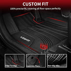 LASFIT Floor Mats for Hyundai Elantra 2026 2025 2024 2023 2022 2021 (Only Fit Gas & Automatic) & Elantra N 2022-2025 (Only Fit Automatic) Custom Fit TPE All Weather Floor Liners Car Mats, Black