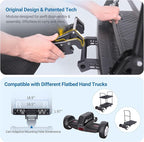 Electric Platform Truck,661lbs Capacity Heavy Duty Flatbed Cart, 1000W Powered Hand Truck Cart,15.5 Mile Endurance, for Warehouse High-Frequency Sorting, Stocking & Picking