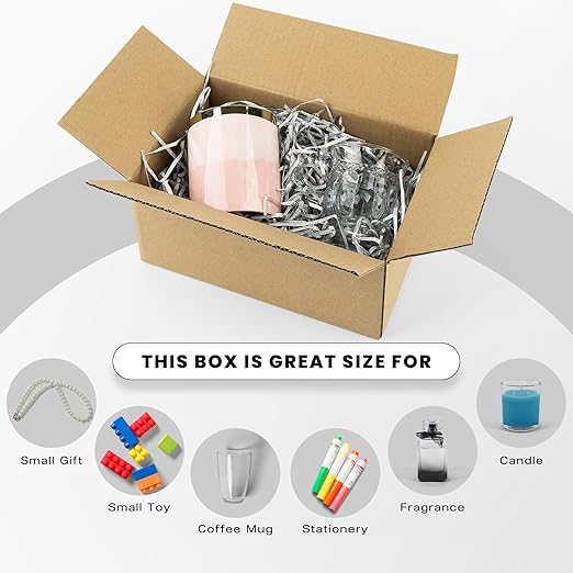 Golden State Art 9x6x4 Inches Shipping Boxes 28 Pack, Brown Corrugated Cardboard Box for Small Business Mailing Shipping and Storage