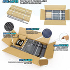 Heavy Duty Flatbed Cart, 2200LB Foldable Platform Truck Industrial Grade Weight Capacity, 48''L*24''W Platform Cart, Steel Hand Push Dolly Cart for Garden, Warehouse＆Yard
