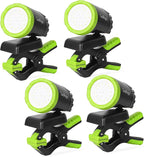 4-Pack Rechargeable LED Work Lights, 360-Degree Adjustable Spotlights with Magnetic Base, Clamp Lights for Barbecue, Workshop, Construction Site, Car Repairing and Home Using