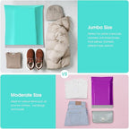 Metronic Poly Mailers 24×24 50 Pcs Large Shipping Bags for Clothes Plastic Mailers Strong Self Seal Adhesive Shipping Envelopes for Small Business Tear-resistant Mailer Bags Mailing Envelopes in Teal