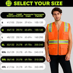 BeautyWill 10/20 Pack Custom Logo Safety Vest,Bulk High Visibility Class 2 Reflective Work Vests