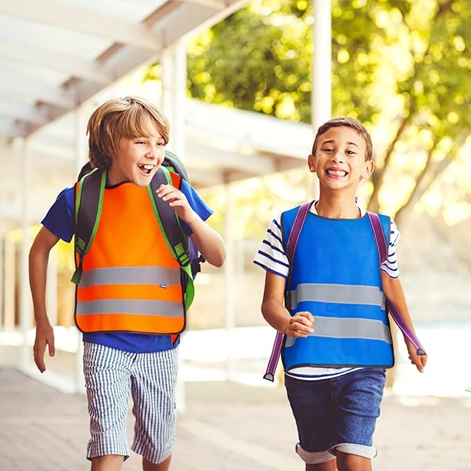 A-SAFETY Kids High Vis Reflective construction Safety vest customized LOGO