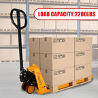 Mini Pallet Jack Truck, Foldable Hand Pallet Jacks with Foldable Forks and Handle, 2200 lbs Capacity Narrow Forks 31.5" L x15 W, Small Size Manual Pallet Jacks