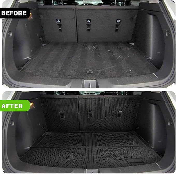 Cargo Liner Fits for Chevy Chevrolet Trailblazer 2021 2025 2024 2023 2022 Trunk Liner All Weather Cargo Mat, Custom Fit TPE Anti-Slip Car Seat Back Protector Accessories (with Backseat Mat)