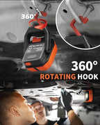 Work Light, Magnetic Rechargeable Light with 4 Modes & 150°Rotatable, 1200LM Waterproof Portable Light with 360° Rotating Hook for Emergency Car Repair, Outdoor Work (2 Packs Upgrade)