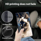 Car Registration and Insurance Holder, Leather Car Glove Box Organizer, Cool Car Accessories for ID, Driver's License Cards & Essential Document,business cards,Men&Women,Watercolor Cats