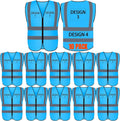 BeautyWill Custom Logo Safety Vest S,M,L,XL,2XL,3XL,4XL Personalized Safety Vest High Visibility Apparel