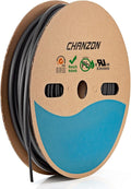 Chanzon 3:1 Ratio - 80ft Roll - Heat Shrink Tubing 1/8" (3.2mm) - Marine Grade Waterproof Adhesive Lined - (25M Total Length) Black Polyolefin Sleeving Wrap Shrinking 3 to 1 Ratio 1pcs